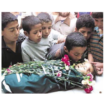 Funeral de niño palestino